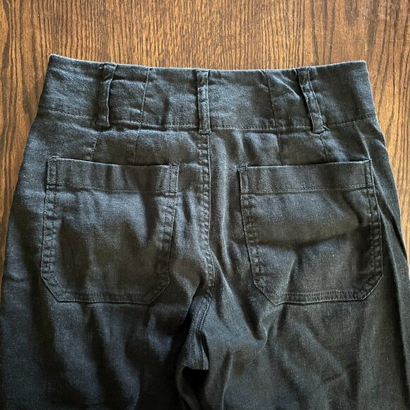 Colette Cropped Wide-Leg Pants by Maeve: Linen Edition, 25P - Picture 4 of 9